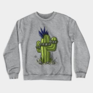 Punk Cactus Crewneck Sweatshirt